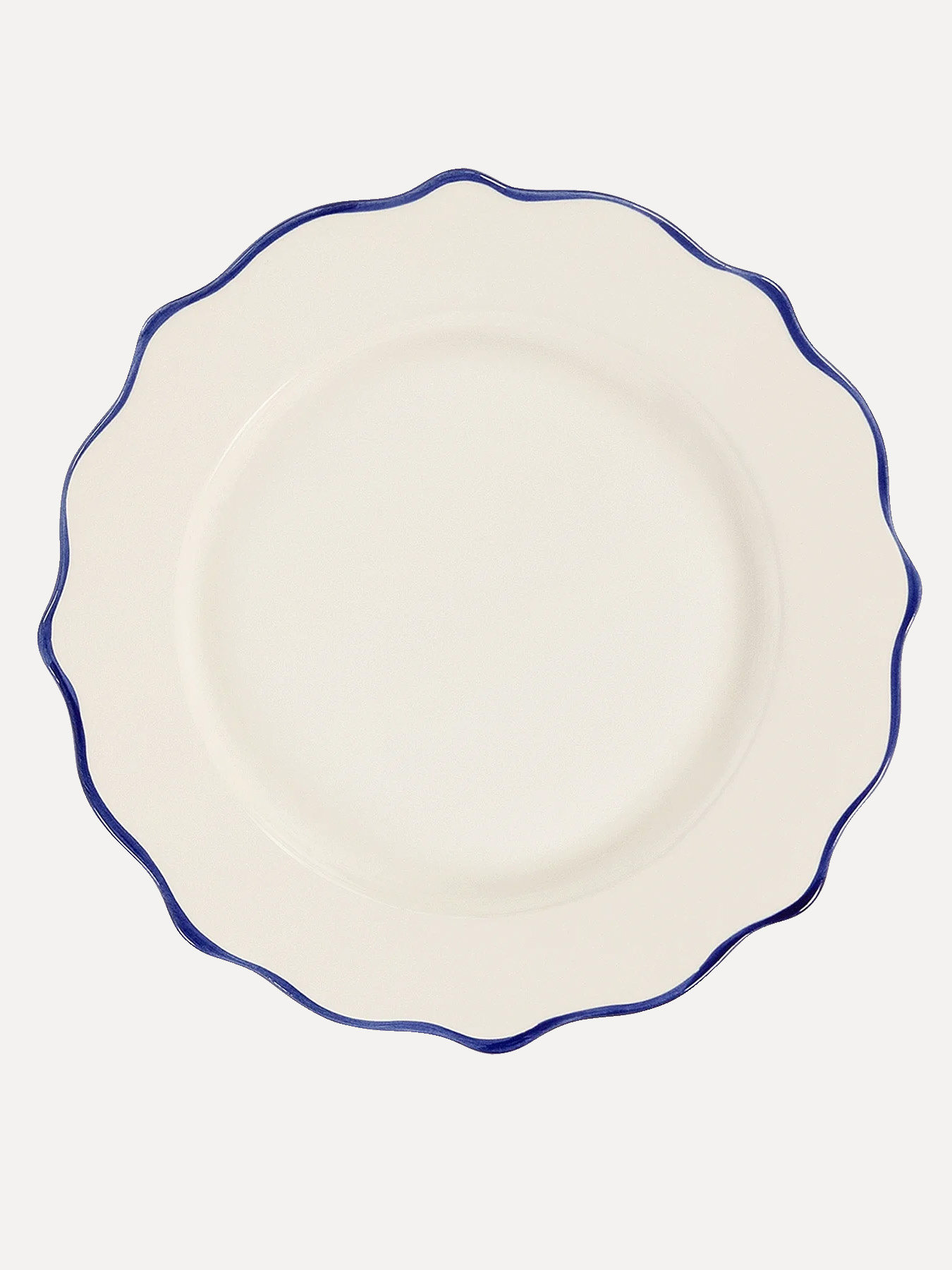 Anna + Nina Scalloped dinner plate Marine 1. Blue-tiful dining! This elegant dinner plate is the perfect base for all you...