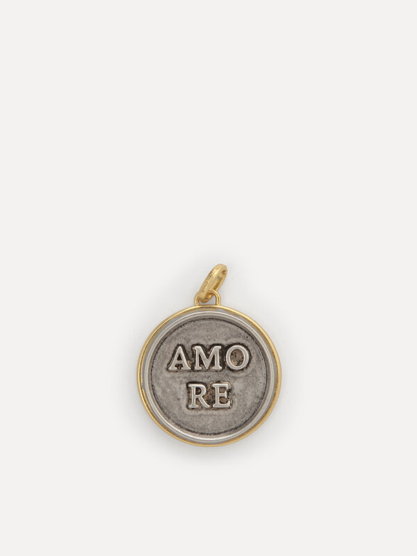Les Soeurs Charm Amore 1. That’s Amore – this round charm with AMORE lettering is a tribute to love. The gold-silver comb...