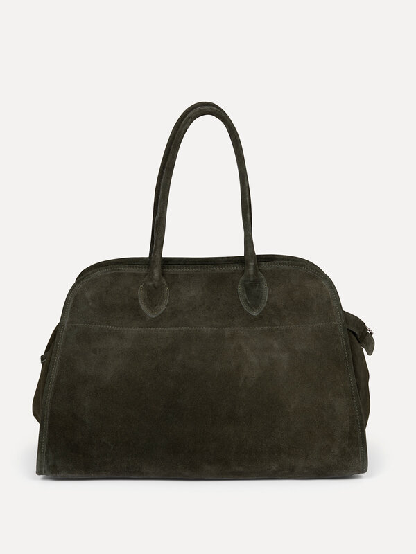 Le Marais Sac à main en daim Henri 1. Balade en ville ou verre après le boulot ? Ce sac à main kaki vous accompagne du ma...