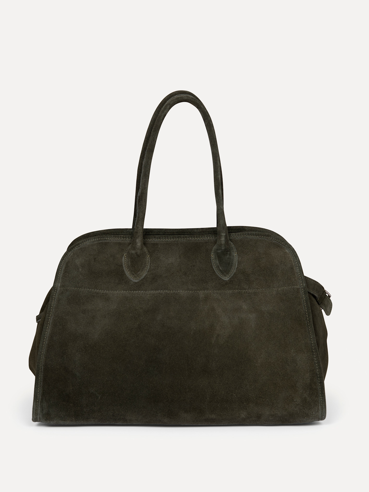 Le Marais Suede Handbag Henri 1. City strolls or afterwork drinks? This khaki green handbag takes you from day to night w...