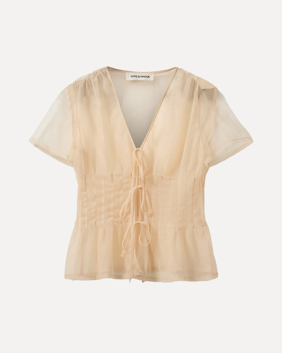 Sofie Schnoor Chemisier transparent Cenia 2. Blush assuré ! Cette blouse transparente séduit par sa teinte délicate et se...