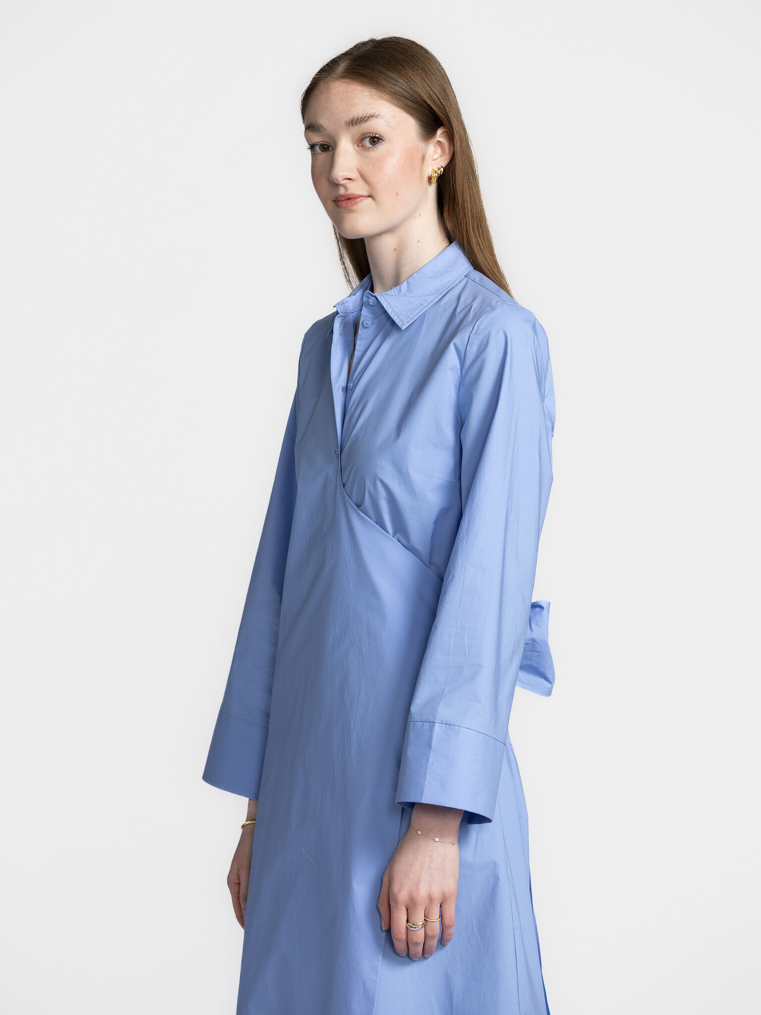 Selected Tailored wrap dress Aviana 4. Wrapped in blue! Featuring a color reminiscent of a cloudless spring sky, this dre...