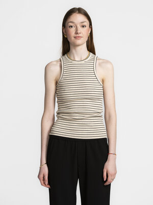 À rayures débardeur Anna. Love at first stripe! Portez ce haut décontracté sur un pantalon ample ou un peu plus soigné su...