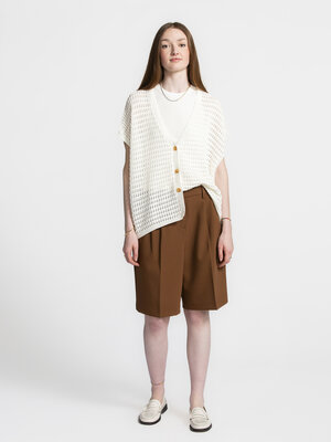 Crocheted cardigan Jack. Cream dream! This ecru colored crochet cardigan is the all-rounder you need.  Light enough on a ...