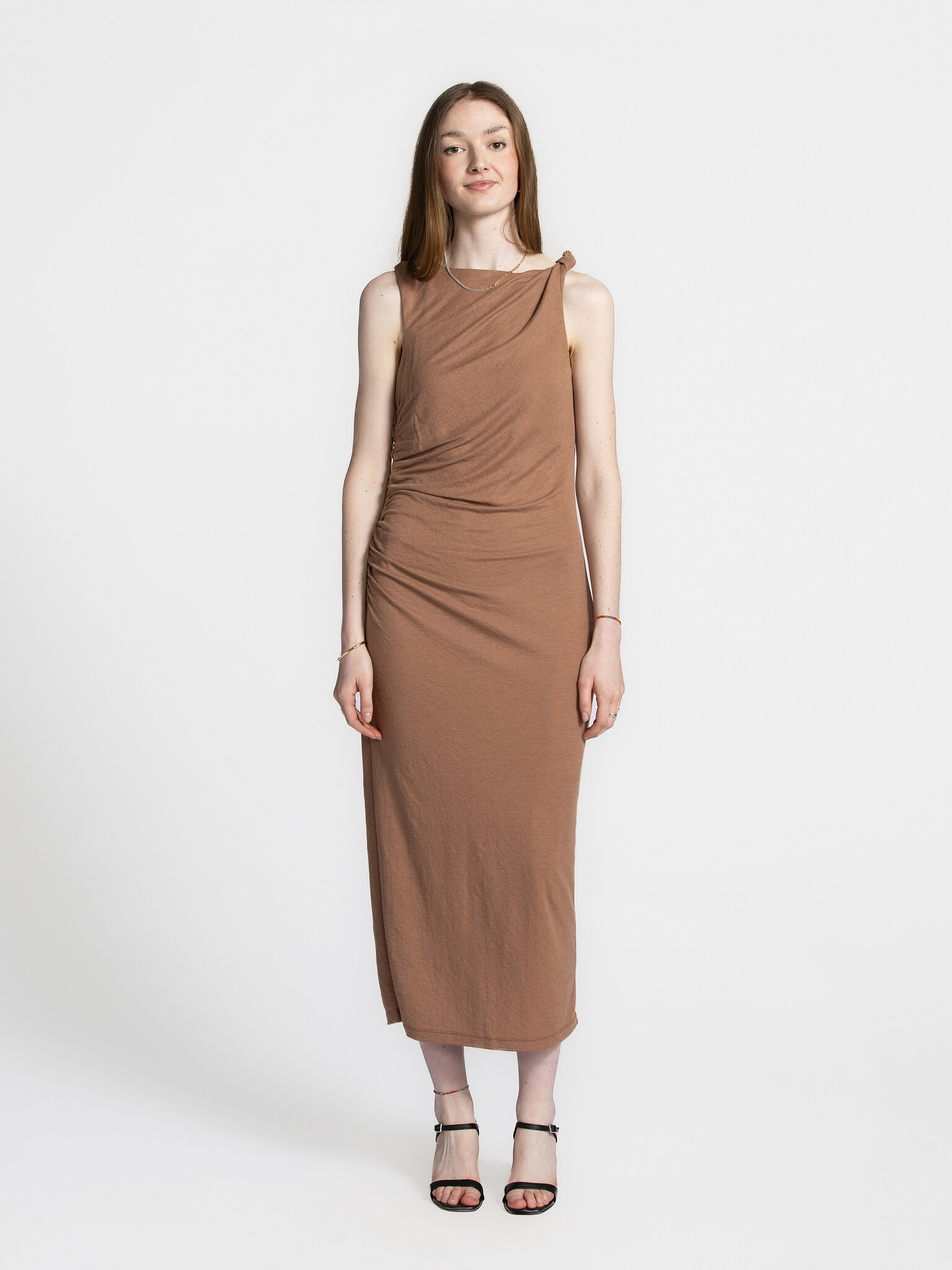 Edited Draped dress Ryan 1. Draped for the day. This dusty pink dress flows with effortless elegance. Pair with heels for...
