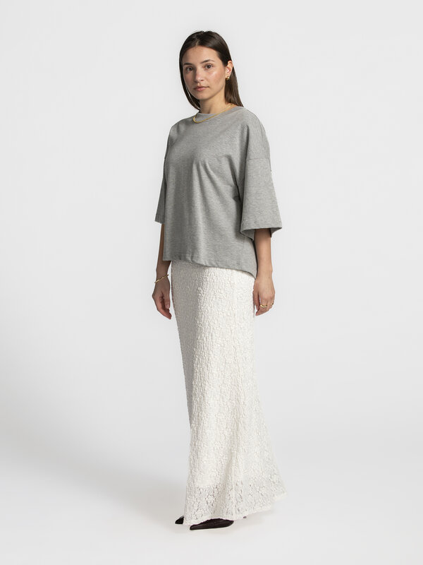 Edited Lace maxi skirt Catalina White Les Soeurs