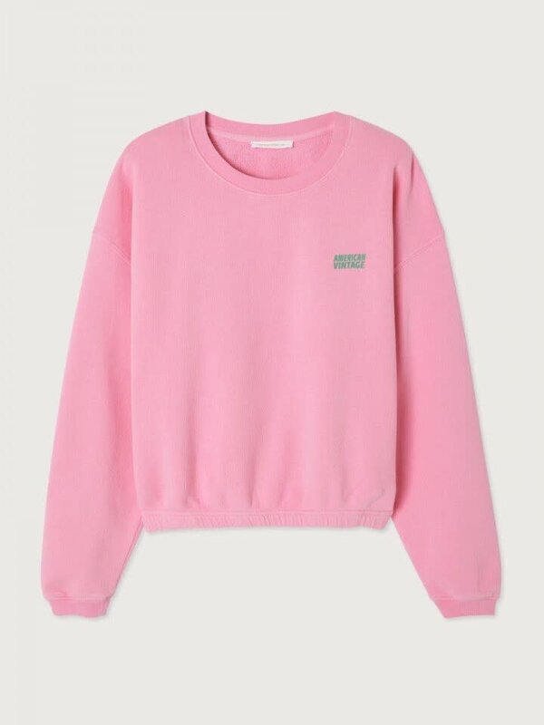 American Vintage Sweat Izubird 2. Feeling pink? This sweat with subtle logo makes relaxing even more fun. The fresh pink ...