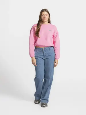Sweater Izubird. Feeling pink? Deze sweat met subtiel logo maakt relaxen nog leuker. Het frisse roze zorgt voor een insta...