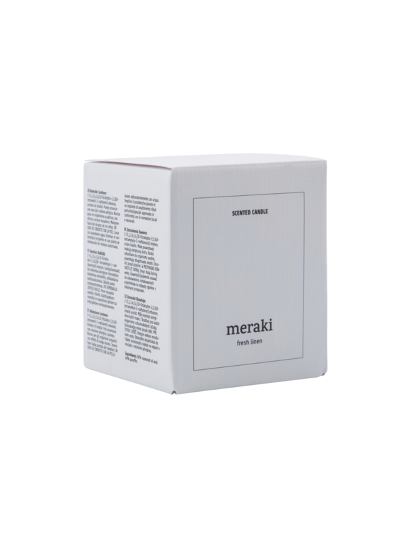Meraki Bougie Parfumée Fresh Linen 4. Savez-vous que l'odeur des draps fraîchement lavés est si agréable? Juste ce qu'il ...