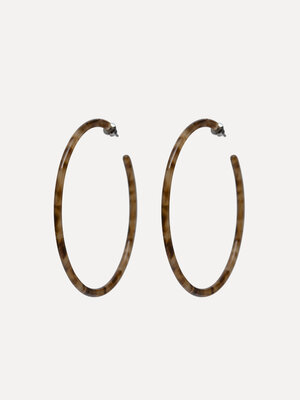 Oorbellen set Maya. De nieuwste versie van onze geliefde Maya hoops - nu met een warm burl wood motief. Tijdloos en elega...