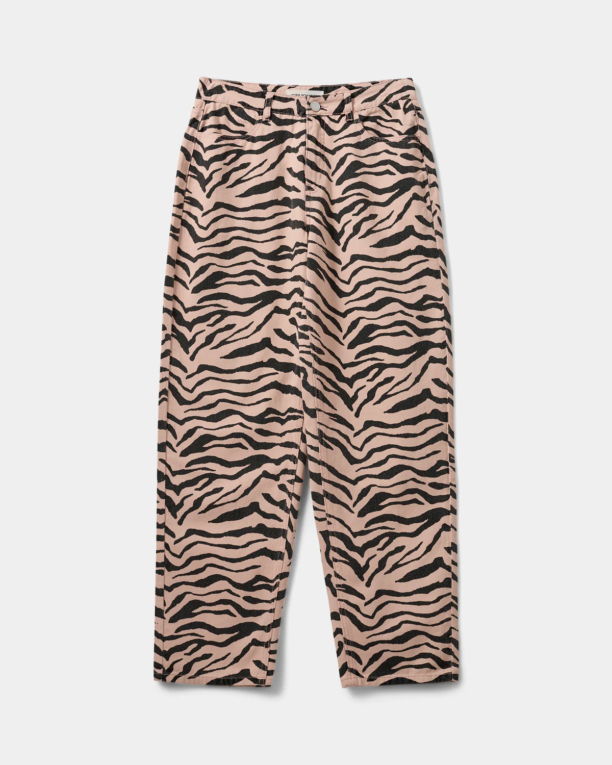Sofie Schnoor Zebra jeans Tokyo 2. Jungle fever! Deze broek in nude-roze zebraprint transformeert basic outfits in memora...