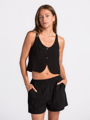 Top Simone. Black beauty – where elegance meets city chic. The perfect top for a lunch date or romantic night out. Pair w...