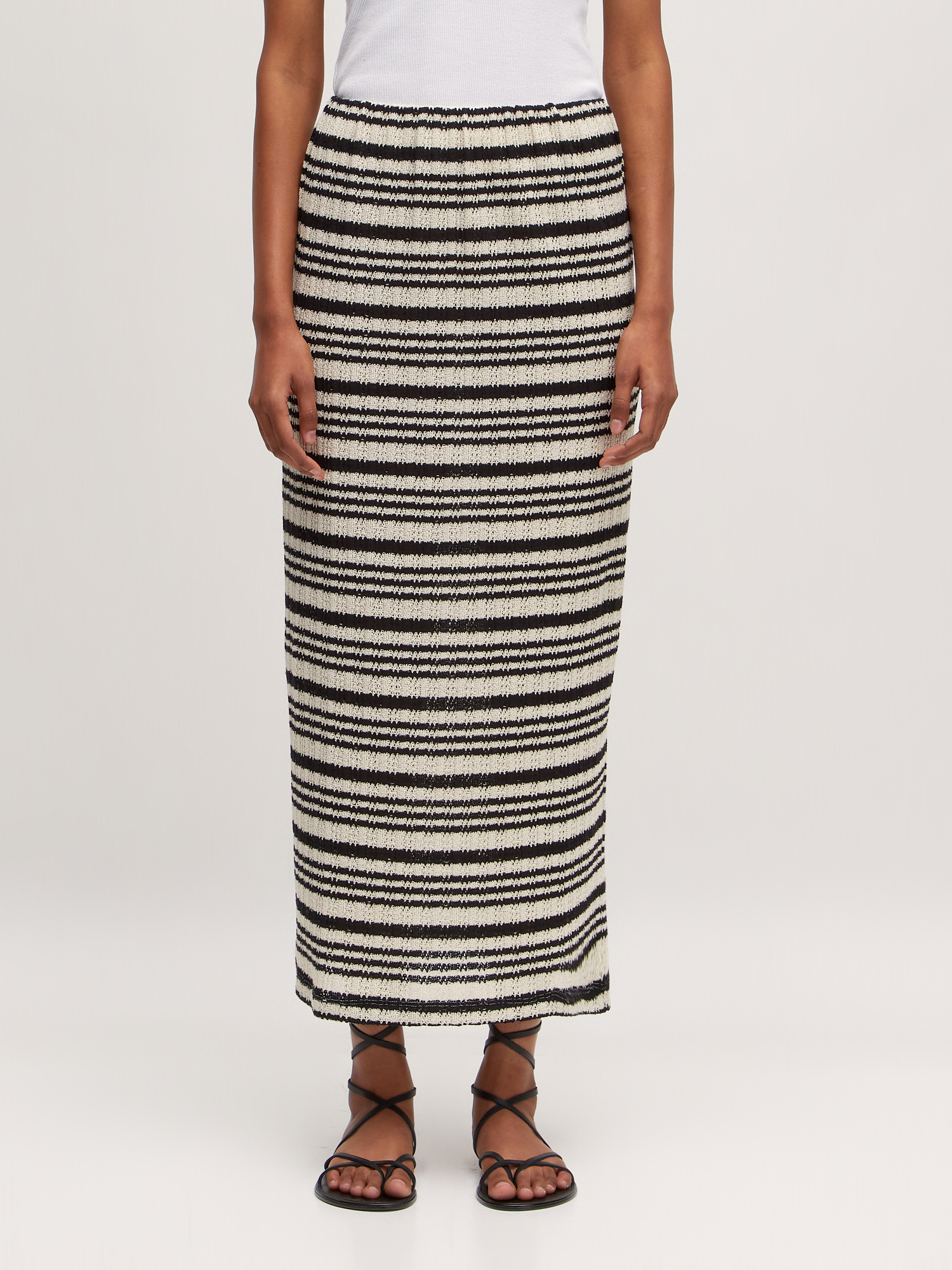 Edited Striped skirt Xue Cream | Les Soeurs