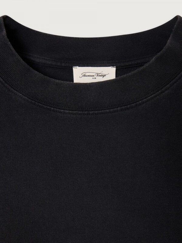 American Vintage Oversized T-Shirt Afoma 3. Cool et confortable - ce T-shirt oversize noir délavé est doux grâce à son co...