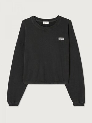 Sweater Izubird. Soft spot - Deze donkergrijze sweater met vintage washing en relaxte pasvorm is jouw go-to voor off-duty...