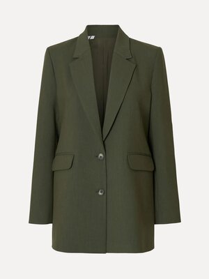 Blazer Rita. Invest in style with this timeless dark green blazer. The relaxed fit and deep khaki tone create an effortle...