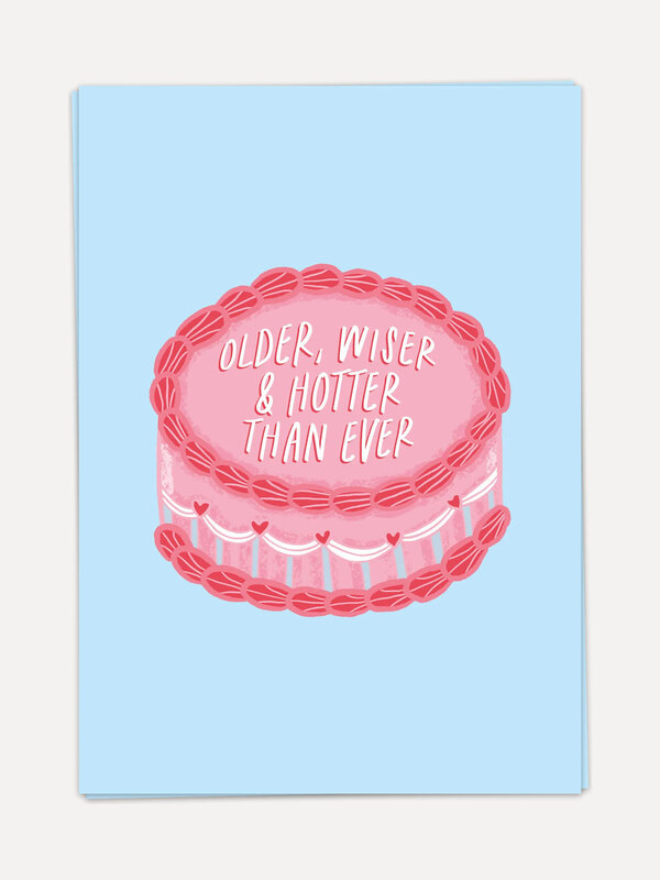 Kaart Blanche Greeting Card Hotter than ever 1. Celebrate a special birthday with this cheerful card! Featuring a festive...