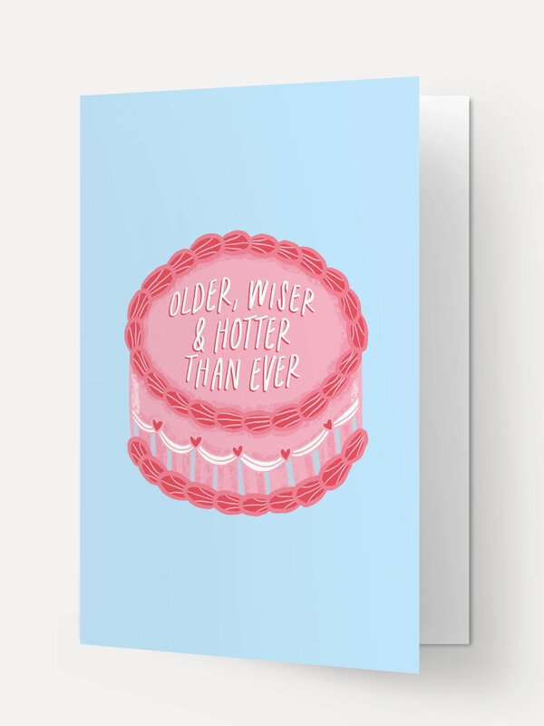 Kaart Blanche Greeting Card Hotter than ever 2. Celebrate a special birthday with this cheerful card! Featuring a festive...