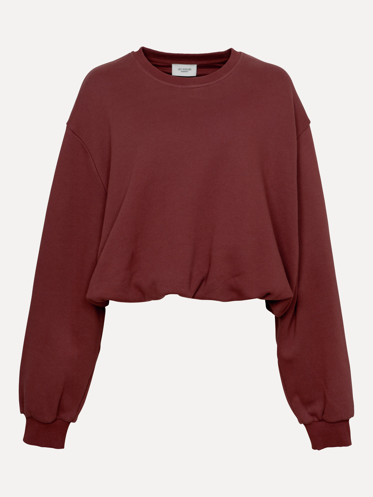 Les Soeurs Balloon sweater Metz 2. Burgundy balloon sweater with an oversized fit. Comfortable yet chic, it pairs perfect...