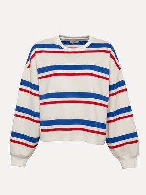 Longsleeve T-Shirt Maxime. Meet me in between. Deze longsleeve in gestreepte piquéstof balanceert perfect tussen T-shirt ...
