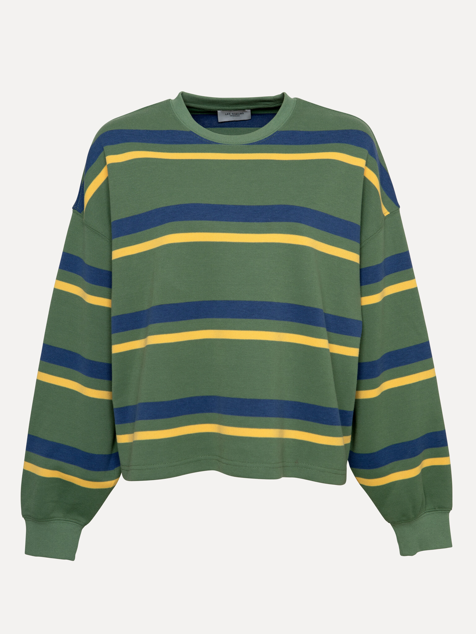 Les Soeurs T-shirt à manches longues Maxime 2. Easy does it. Ce long sleeve vert en piqué trouve l’équilibre parfait entr...