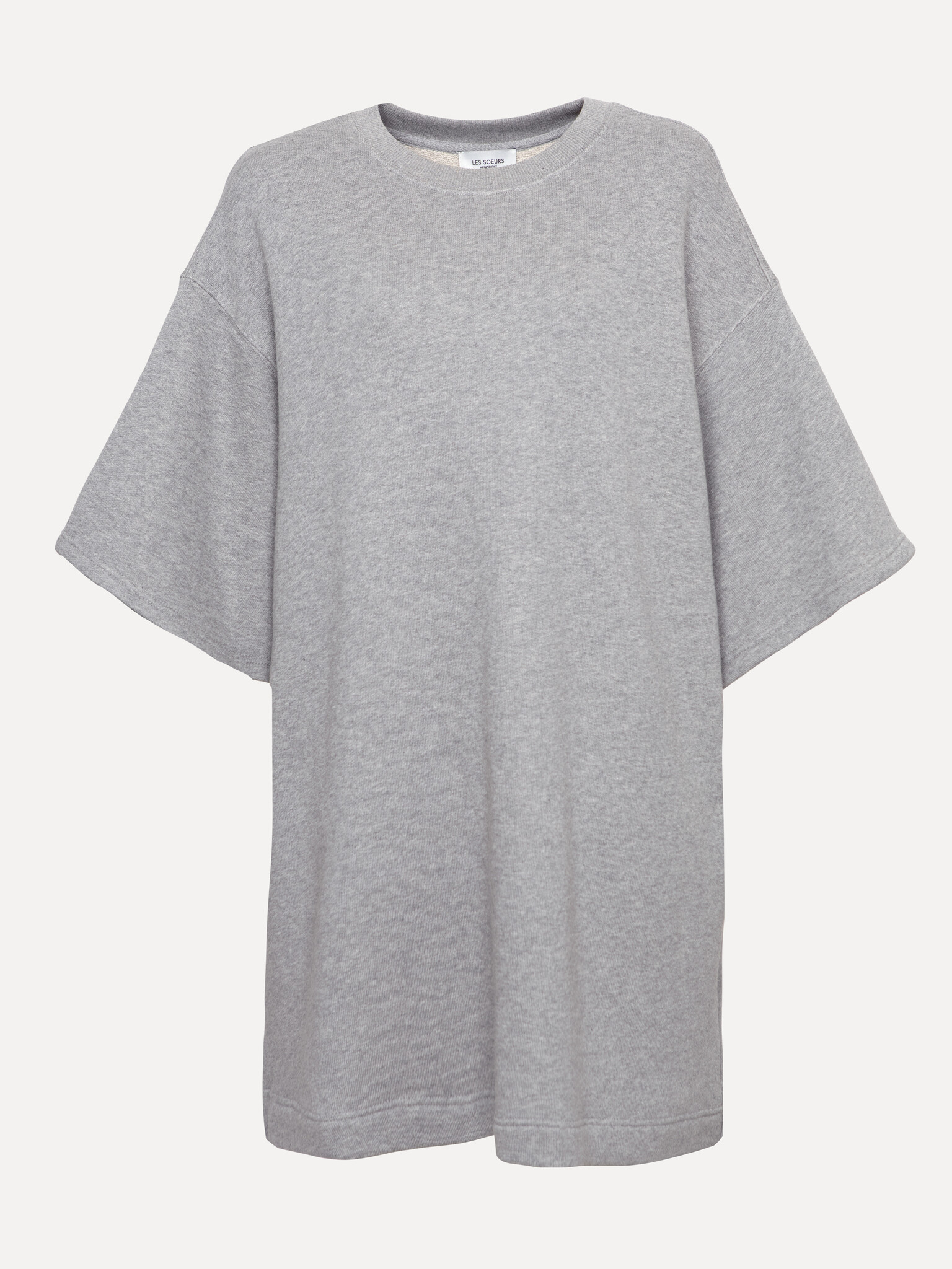 Les Soeurs Sweaterdress Mae 2. Sporty chic. This grey sweater dress proves that comfort and style go hand in hand. With i...