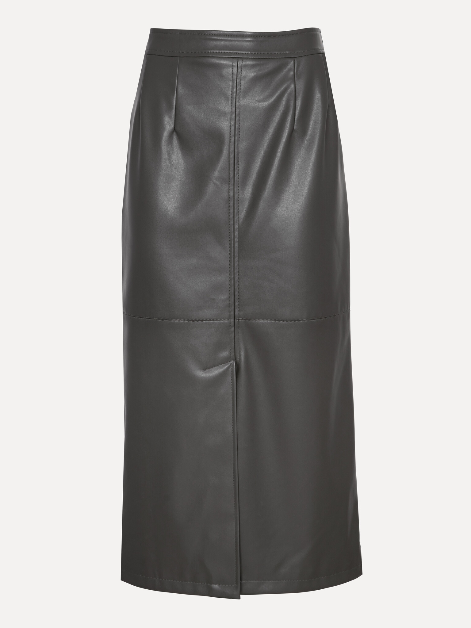 Les Soeurs Jupe Mick en cuir vegan 2. Khaki never looked so good. Cette jupe crayon vegan kaki, dotée d’une fente avant, ...