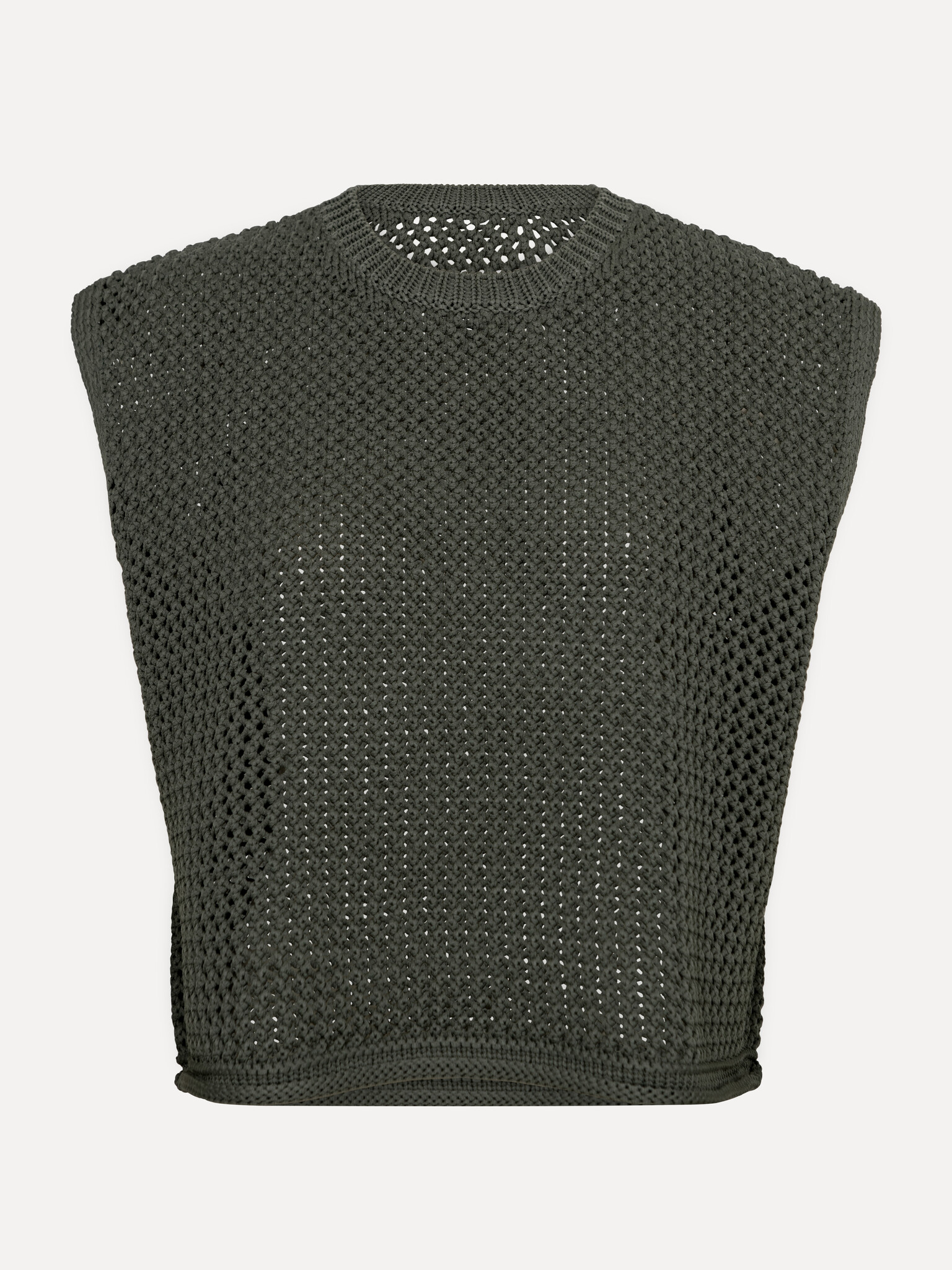 Les Soeurs Top en maille Mori 2. Maille décontractée avec une touche en plus. Ce top sans manches en fil tubulaire a une ...