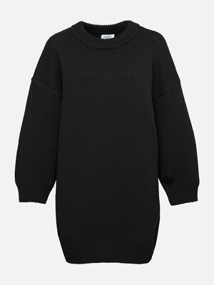 Robe en maille Monti. La petite robe noire d’automne. Cette robe courte en fil tubulaire épais allie sobriété et élégance...