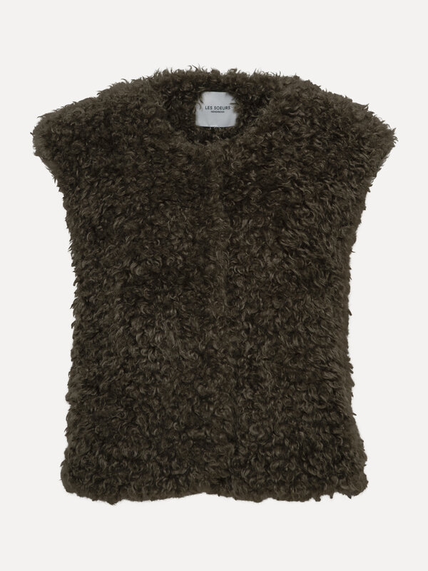 Les Soeurs Veste sans manches Manou 2. Cosy in khaki. Ce gilet sans manches est fait pour être chéri. Sa texture douce et...