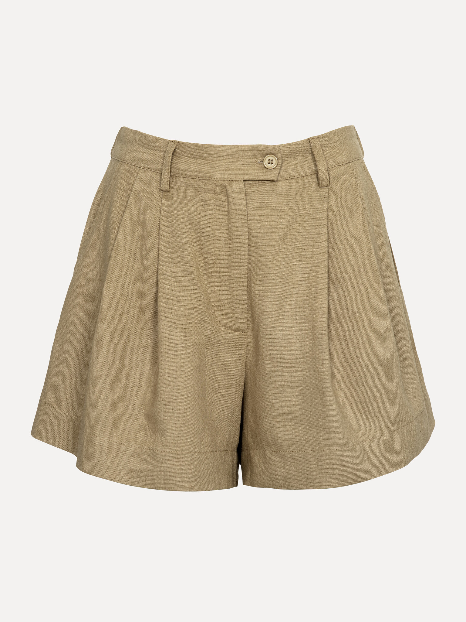 Les Soeurs Linnen short Marley 2. Breezy chic. Deze elegante short met hoge taille is gemaakt uit een luchtige linnenmix,...