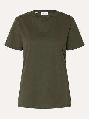 T-Shirt My essential. Geef je basics dit seizoen een upgrade. Dit klassieke T-shirt in dé trendkleur voor de herfst is ee...