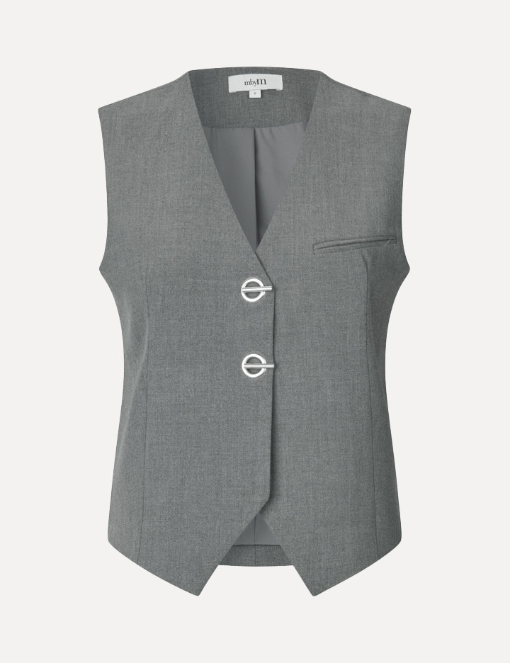MBYM Sleeveless vest Aleai medium melange | Les Soeurs