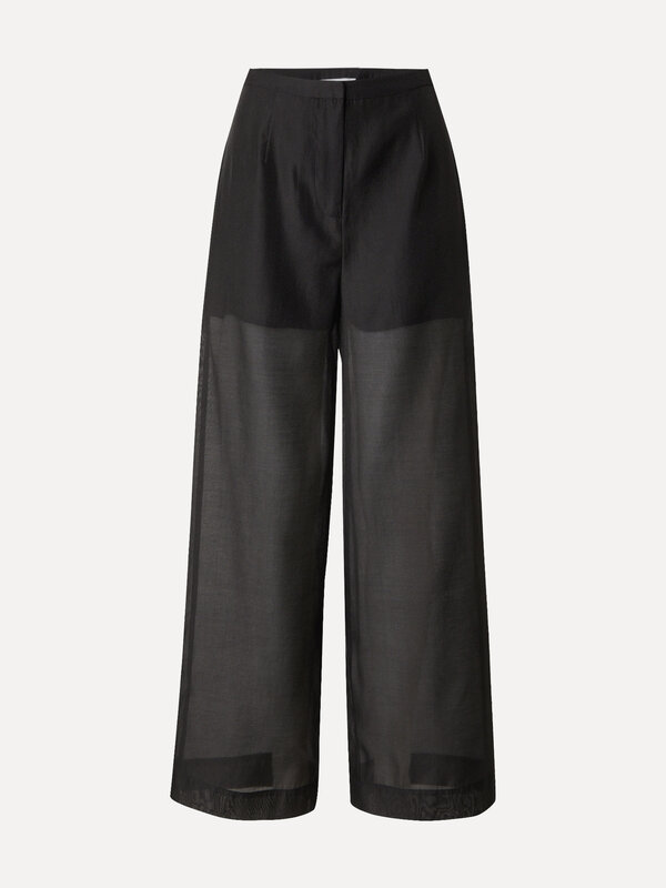 Edited Sheer trousers Pernilla 2. This black semi-sheer trouser is your go-to for a city chic vibe or an elegant evening ...
