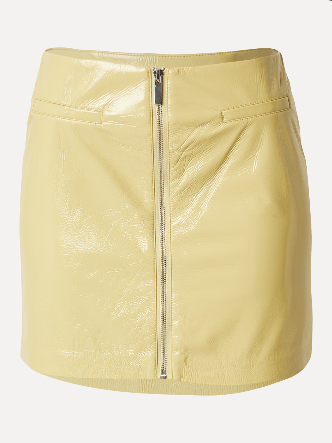 Edited Mini skirt Qeena 2. Let it shine! This yellow mini skirt is the ultimate eye-catcher. Pair with a basic t-shirt an...