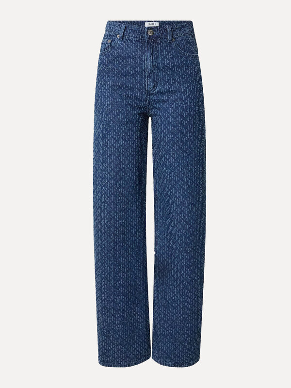 Edited Rechte jeans Theodora 2. Timeless texture. Deze denim valt op door zijn unieke textuur, die een speelse, interessa...