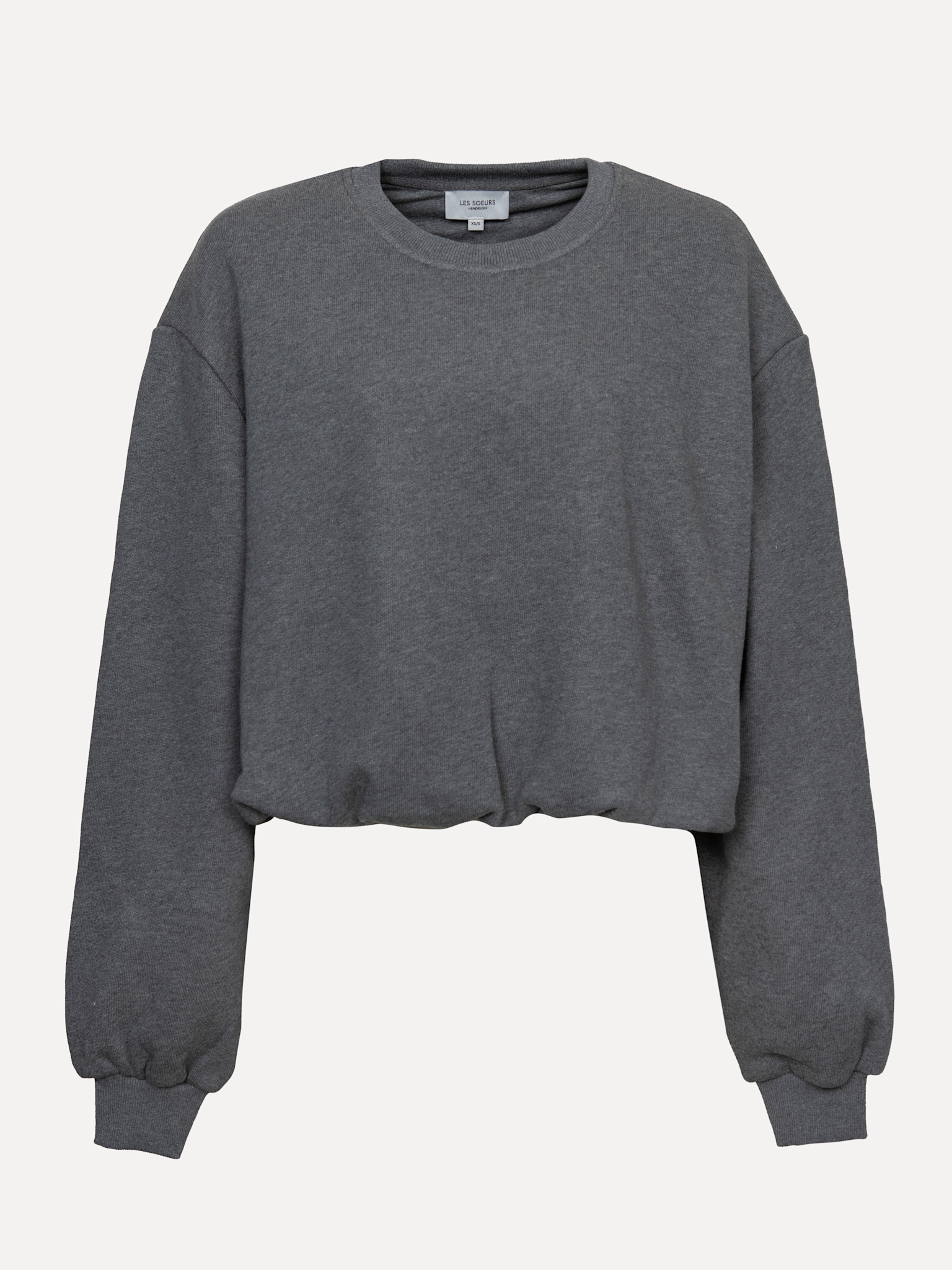 Les Soeurs Balloon sweater Metz 2. Soft, relaxed yet refined. This sweater in a cool grey tone brings harmony to your out...