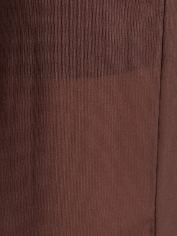 Edited Sheer mesh skirt Ludwine 6. This brown mesh skirt stands out with its semi-sheer fabric and refined finish. Subtle...