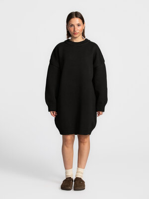 Dress Monti. Little black fall dress. This short black dress in chunky tube yarn blends minimalism with elegance. With lo...