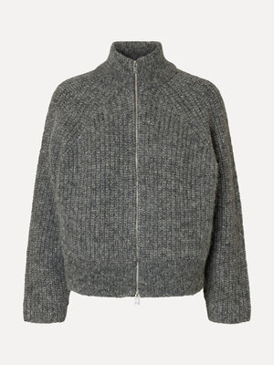 Gilet en laine zippé Anjuli. Seasonal wardrobe upgrade. Ce cardigan chaud avec fermeture double est peut-être le tricot l...