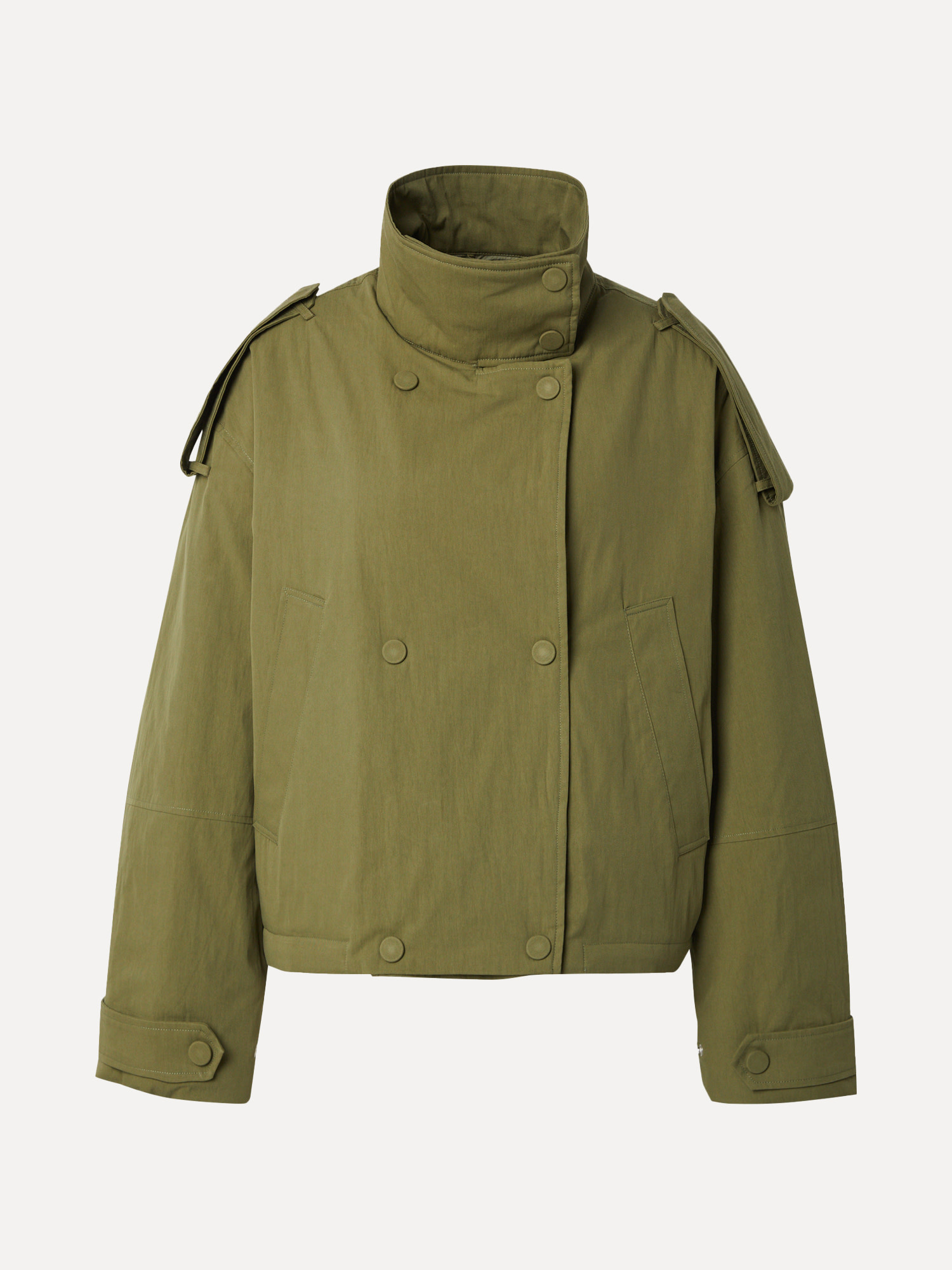 Edited Tussenjas Agatha 2. Crisp days call for khaki layers. Met dit groene tussenseizoen jasje ben je helemaal klaar om ...