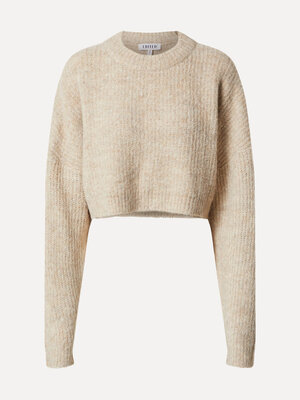 Sweater Yella. Deze korte trui combineert stijl en comfort. De zachte stof voelt warm aan, terwijl de geribbelde randen e...