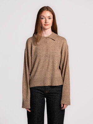 Sweater Gerit. Go for preppy vibes with this ultra-soft sweater. The polo collar adds a polished touch for workwear, whil...