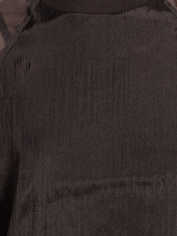 Les Soeurs Blouse en organza Maaike 8. Blouse noire en organza semi-transparent avec manches longues. Les manches translu...
