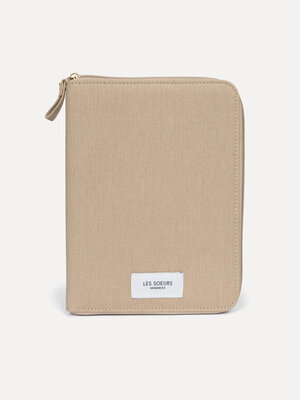 Jewelry pouch Mae. Neutrals never go out of style. This beige linen pouch is the ultimate storage for your favorite jewel...