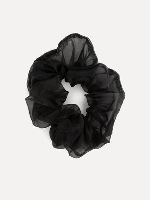 Chouchou en organza. Pure luxe. Ce chouchou en organza noir convient à tous les types de cheveux et occasions. Apportez u...
