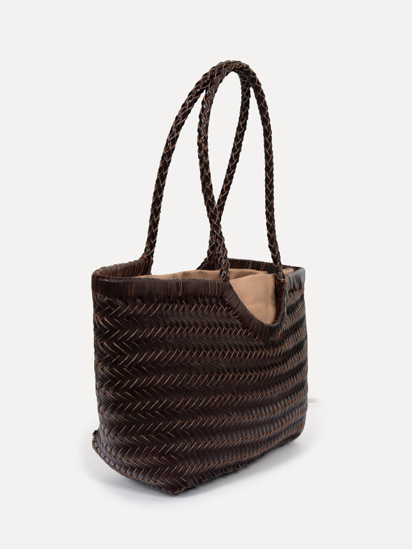 Le Marais Sac tressé Maurice 3. Ce sac shopper tressé brun et élégant s’adapte à toutes les occasions. Assez spacieux pou...