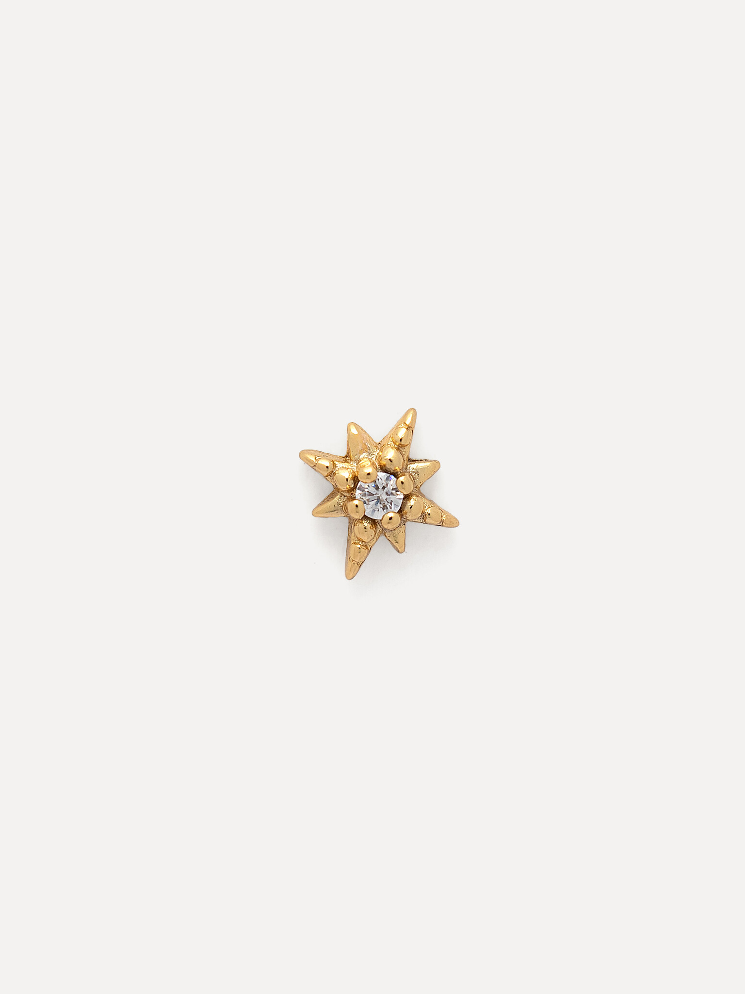 Les Soeurs Oorbel Jolie Polarstar 1. Deze kleine goudkleurige poolster oorbel staat symbool voor een lichtpuntje in de du...