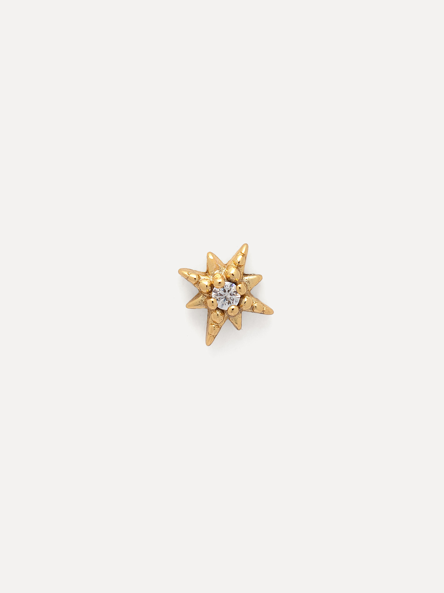 Les Soeurs Oorbel Jolie Polarstar 3. Deze kleine goudkleurige poolster oorbel staat symbool voor een lichtpuntje in de du...