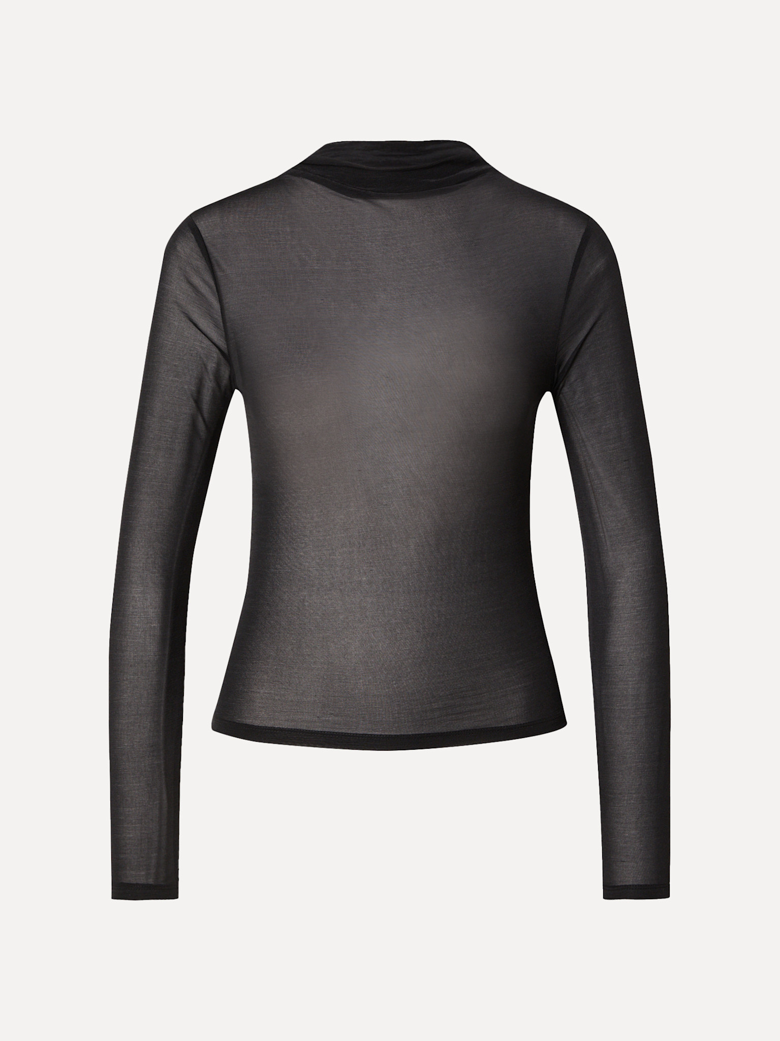 Edited Mesh longsleeve Leela 2. This black mesh longsleeve adds a refined edge to any outfit. The sheer fabric reveals su...